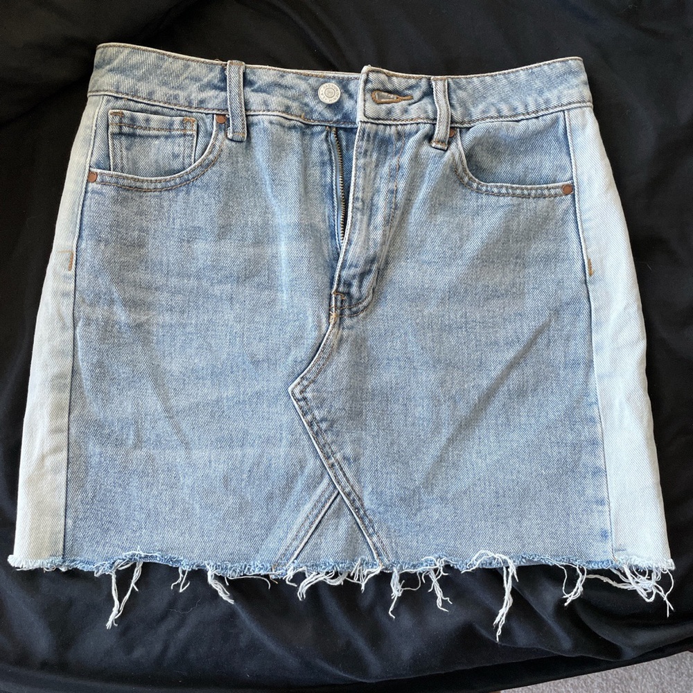 2-Tone Denim Skirt